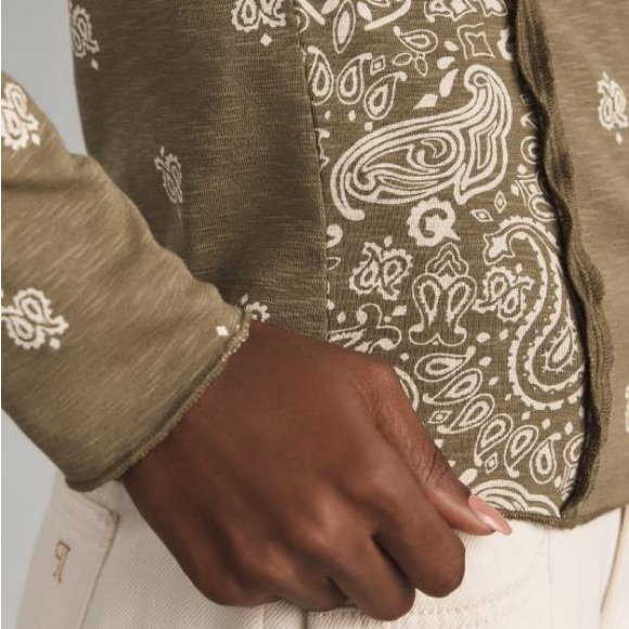 Anthropologie Pilcro Turtleneck Cotton-Slub Top - Picture 4 of 4